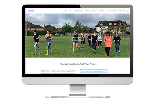 Ongoing website management: Melita Fitness