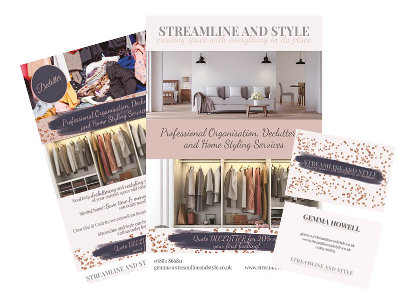 Streamline and Style flyers and business cards